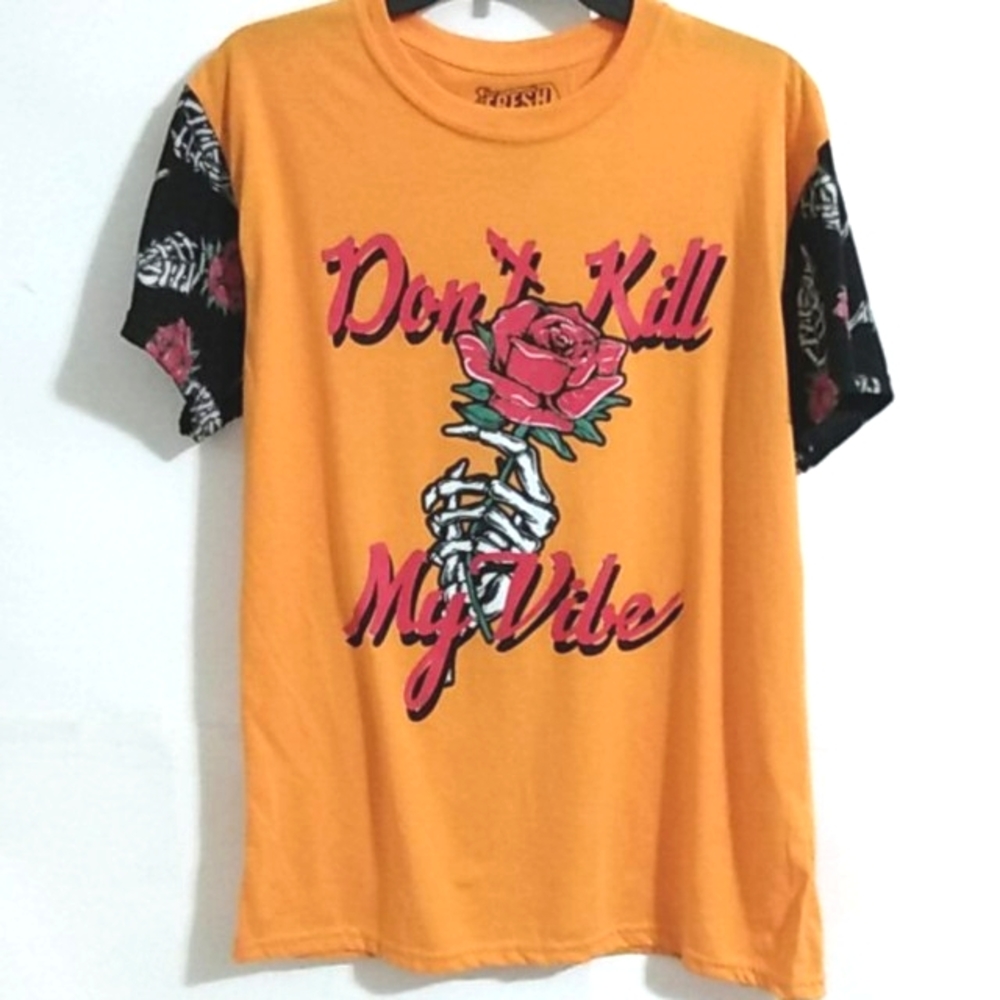 FRESH LAUNDRY DON'T KILL MY VIBE TEE NWOT SIZE LG